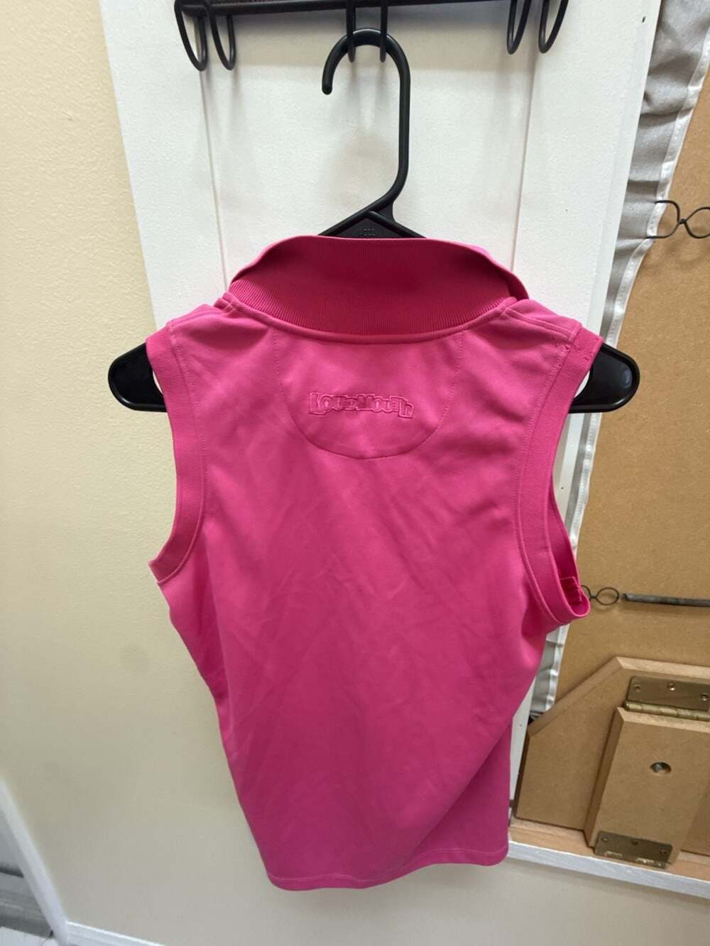 Loudmouth Women's Sleeveless Polo Shirt Pink Size M - Picture 4 of 5